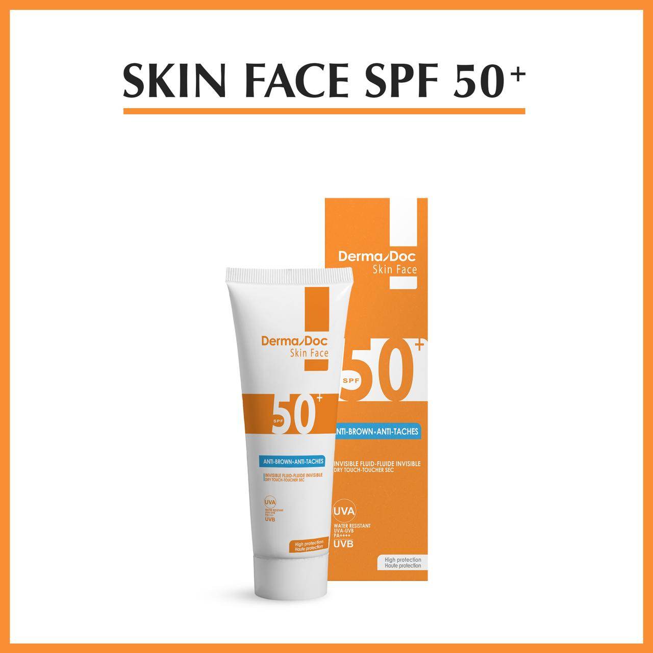 Dermadoc-creme-solaire-prix-Nova-para-prix-Maroc DermaDoc Ecran Solaire Invisible Spf50+ 50ml – Image 1