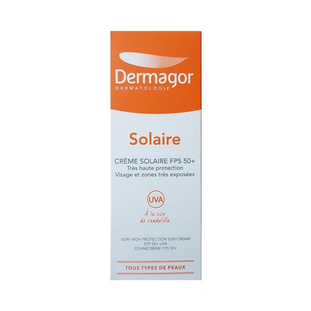 Dermagor-Creme-Solaire-FPS-50_-40ml-prix-maroc-parapharmacie-casablanca Dermagor Crème Solaire SPF 50+ 40ml – Image 1