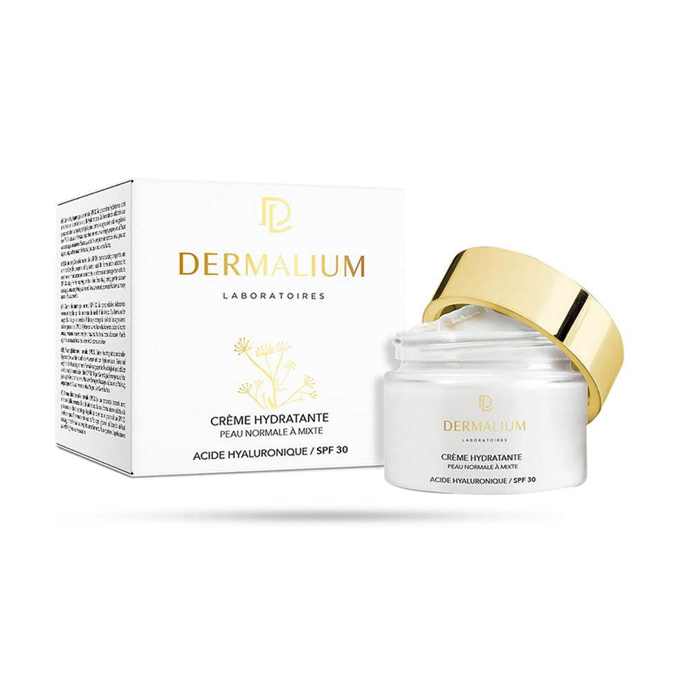 Dermalium-Creme-Hydratante-Pour-Peaux-Normales-a-Mixtes-SPF-30-50-ml-prix-maroc-parapharmacie-casablanca Dermalium Crème Hydratante Pour Peaux Normales à Mixtes SPF 30 50 ml – Image 1