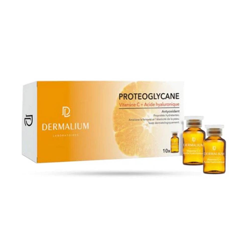 Dermalium-Proteoglycane-Vitamine-C_A.H-10-Ampoules-x-2ml-prix-maroc-parapharmacie-casablanca Dermalium Proteoglycane Vitamine C+A.H 10 Ampoules*2ml – Image 1