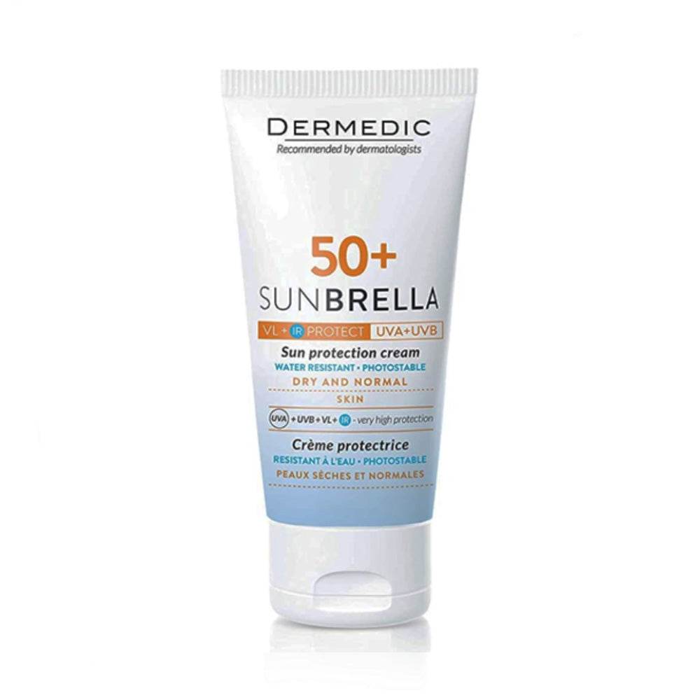 Dermedic-Sunbrella-Creme-SPF-50_-Peau-Seches-Et-Normales-50ml-prix-maroc-parapharmacie-casablanca-1 Dermedic Sunbrella Crème Solaire SPF50+ Peaux Sèches et Normales 40ml – Image 1