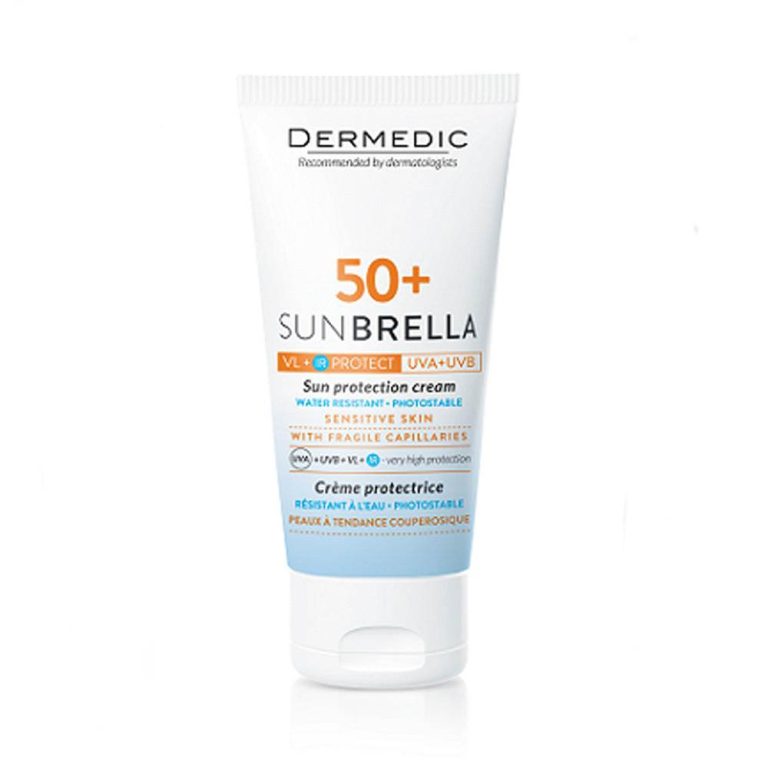 Dermedic Sunbrella Crème SPF 50+ Peaux Sensibles Pour Couperosique 50ml - photo 2