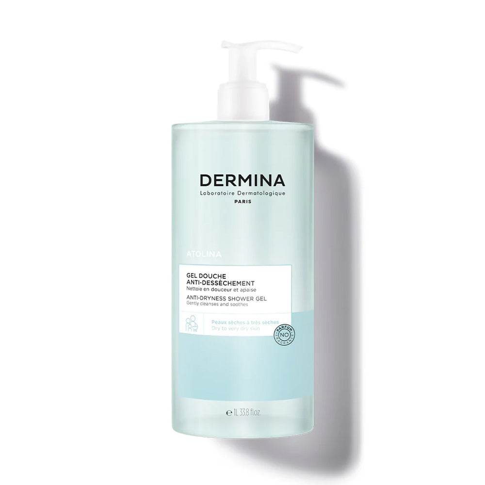 Dermina-Atolina-Gel-Douche-Apaisant-1000ml-novaparapharmacie-maroc-1 Dermina Atolina Gel Douche Apaisant 1000ml – Image 1