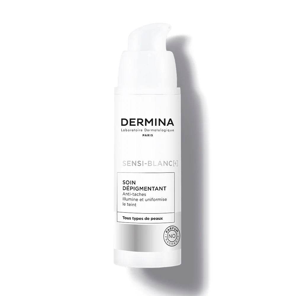 Dermina-SENSI-BLANC-Soin-Depigmentant-Anti-Tache-30ml-novaparapharmacie-maroc-1 DERMINA Sensi Blanc+ Soin Dépigmentant Anti-Tache Éclaircissant Uniformisant Vitamine C – Image 1