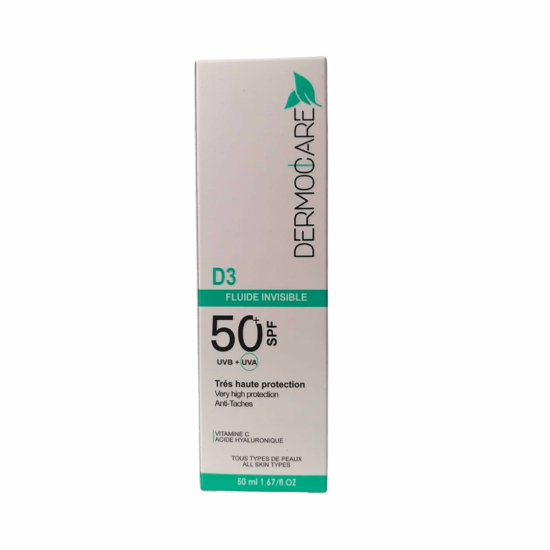Dermocare-Ecran-fluide-invisible-spf50-50ml-parapharmacie-maroc Dermocare Ecran fluide invisible spf50 50ml – Image 1