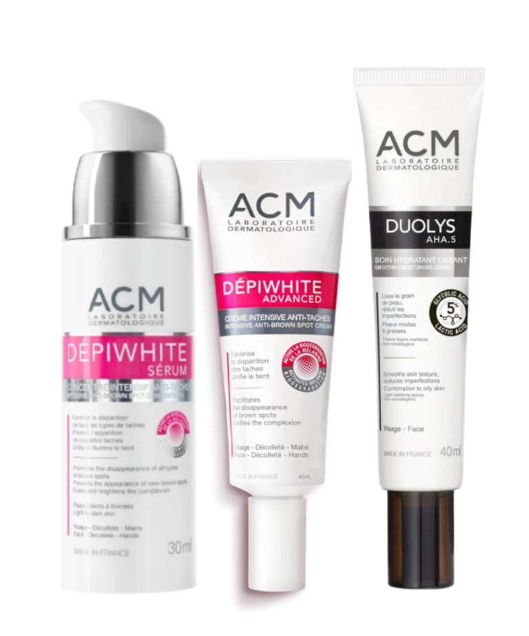 ACM Dépiwhite Routine Anti-Taches Pack Complet - Crème + Sérum Dépigmentant Teint Unifié Éclatant