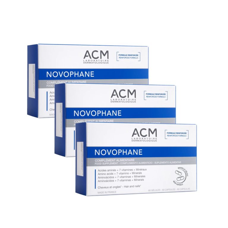 NOVOPHANE Expert Cheveux & Ongles Cure 3 Mois LOT x3 Biotine Zinc Kératine Fortification Croissance Brillance