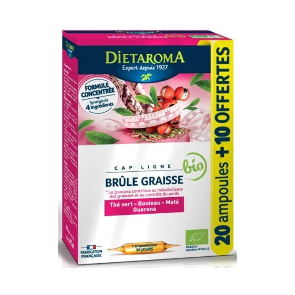 Dietaroma-Cap-Ligne-Brule-Graisse-30-Ampoules10ml-nova-parapharmacie-casablanca DIETAROMA Cap Ligne Brûle Graisse 30 Ampoules × 10ml - Minceur & Métabolisme Pure - Brûleur Naturel – Image 1