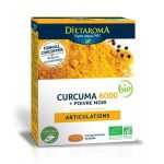 DIETAROMA Curcuma 6000 + Poivre Noir 60 Comprimés - Anti-Inflammatoire & Articulations Pure - Épice d'Or