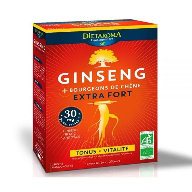 DIETAROMA Ginseng Extra Fort 20 Ampoules × 10ml - Vitalité & Tonus Pure - Racine Énergisante - photo 2