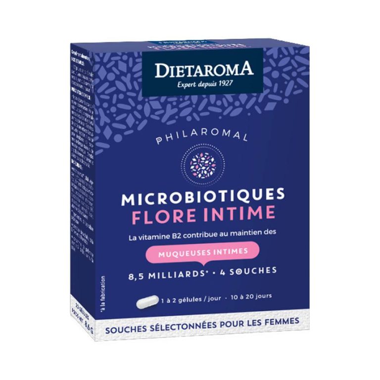 Dietaroma Microbiotique Flore Intime 20 Gélules Probiotiques Équilibre Féminin