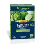 DIETAROMA Radis Noir Artichaut Bio 20 Ampoules × 10ml - Détox & Digestion Pure - Trésor Végétal Bio