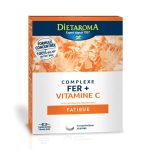 DIETAROMA Complexe Fer + Vitamine C 30 Comprimés - Anti-Fatigue & Immunité - Absorption Optimisée