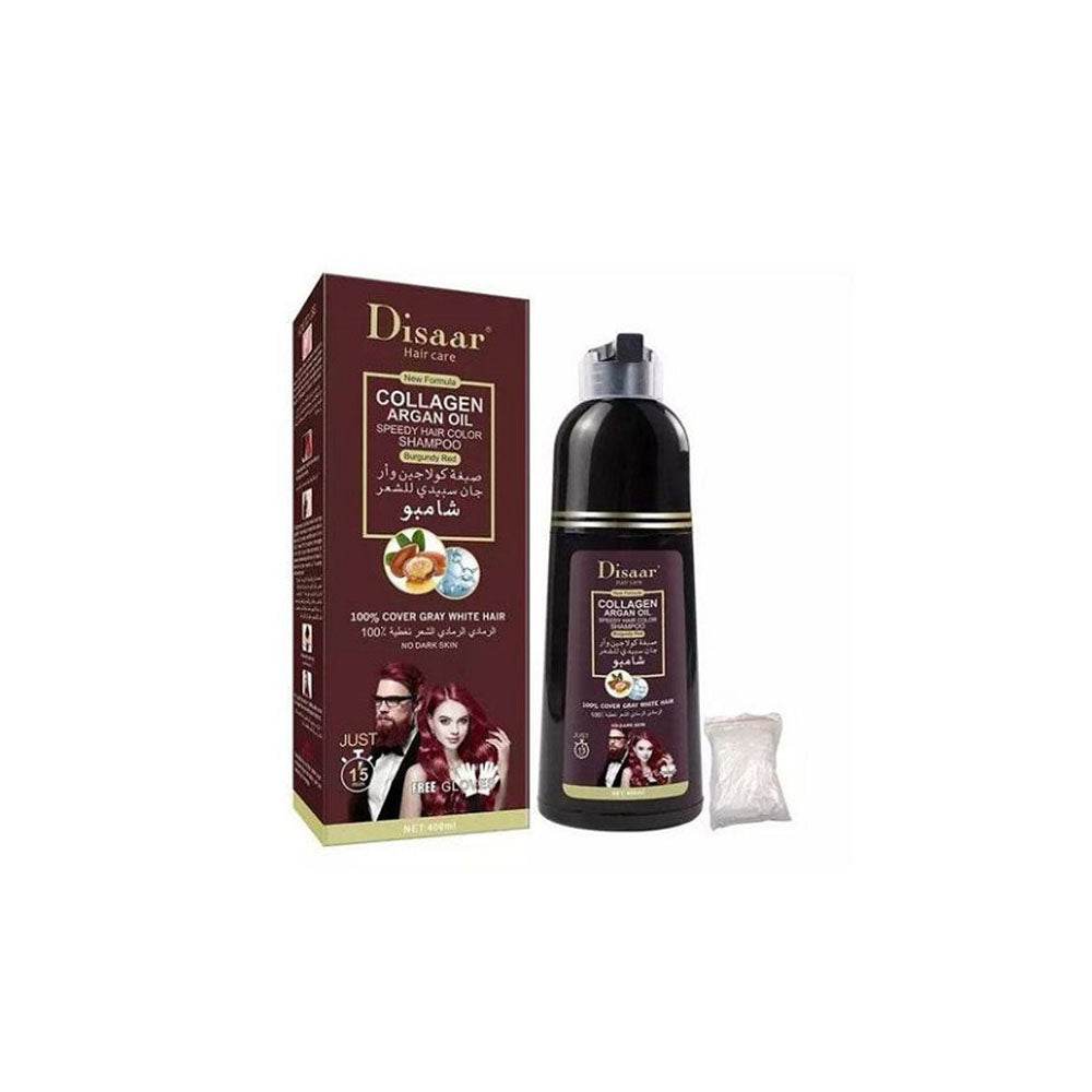 Disaar-Collagen-Argan-Oil-Shampoo-Color-Burgundy-Red400ml-Parapharmacie-Casa-Maroc Disaar Collagen Argan Oil Shampoo Color Burgundy Red 400ml – Image 1
