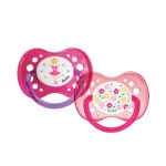 Dodie 2 Sucettes Anatomique Jour et Nuit Fleurs/Danseuse +18m A47