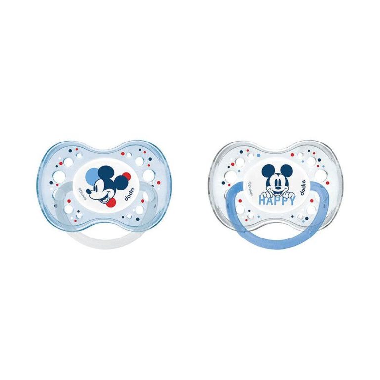 Dodie 2 Sucettes Anatomique Nuit Mickey +18m A75