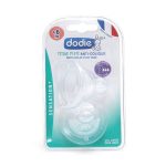 Dodie 2 Tétines Plates Sensation+ Col Large Débit 3 +6m