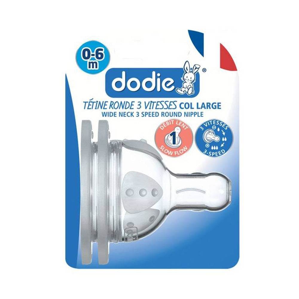 Dodie-2-Tetines-Rondes-Initiation_-1-Debits-De-Tetines-Rondes-3-Vitesses-0-6m-nova-parapharmacie-casablanca Dodie 2 Tétines Rondes Initiation+ 1 Débits De Tétines Rondes 3 Vitesses 0-6m – Image 1