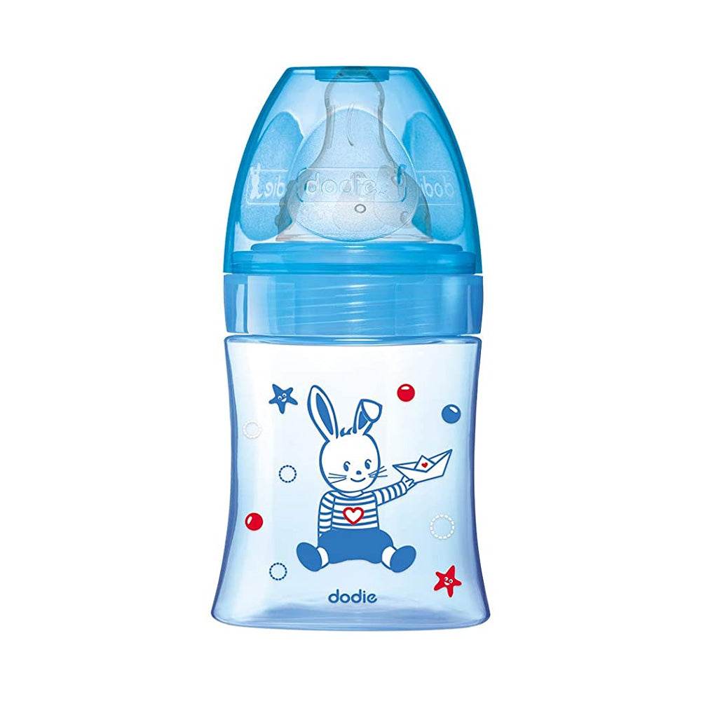 Dodie-Biberon-Initiation-Tetine-Ronde-3-Vitesses-Debit-1-Bateau-nova-parapharmacie-maroc Dodie Biberon Initiation Tétine Ronde 3 Vitesses Débit 1 Bateau 0-6m 150ml – Image 1