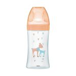 Dodie Biberons Verre Sensation+ Anti-Coliques Tétine Plate Débit Lent Biche 0-6m 270ml