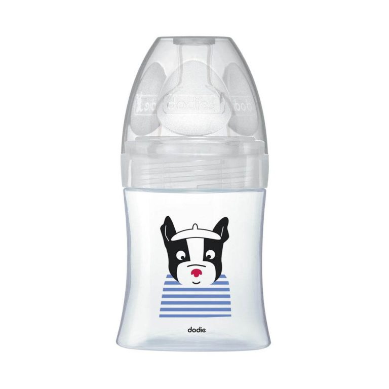 Dodie Biberons Verre Sensation+ Anti-Coliques Tétine Plate Débit Lent Paris +0m 150ml