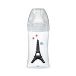 Dodie Biberons Verre Sensation+ Anti-Coliques Tétine Plate Débit Lent Paris +0m 270ml