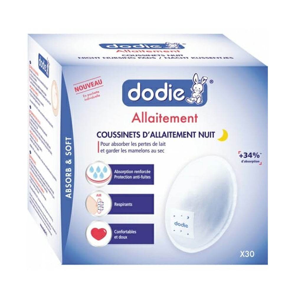 Dodie-Coussinets-D_allaitement-Nuit-30-Pieces-prix-maroc-parapharmacie-casablanca Dodie Coussinets D'allaitement Nuit 30 Pièces – Image 1