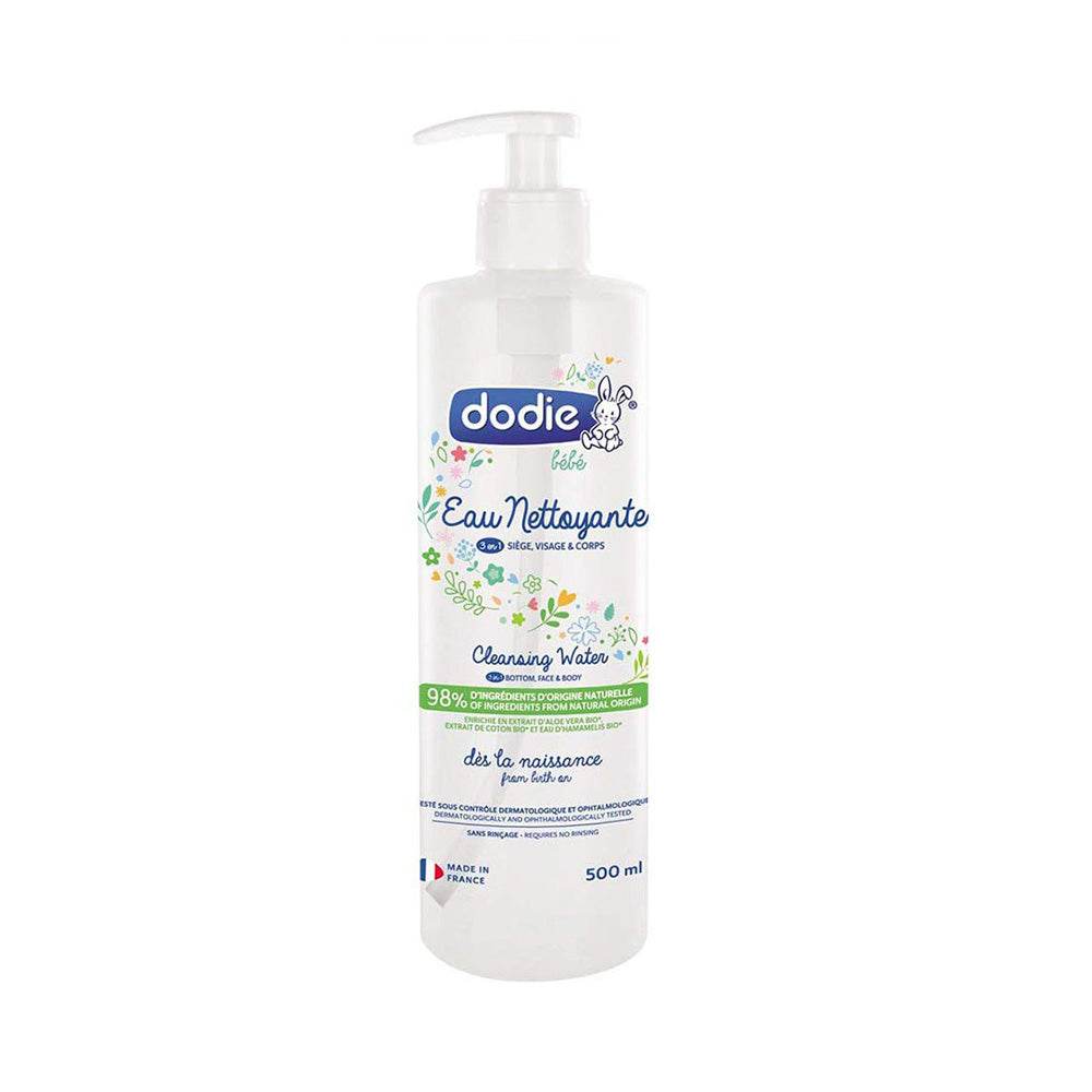 Dodie-Eau-Nettoyante-Bebe-3en1-500ml-nova-parapharmacie-casablanca Dodie Eau Nettoyante Bébé 3en1 500ml – Image 1