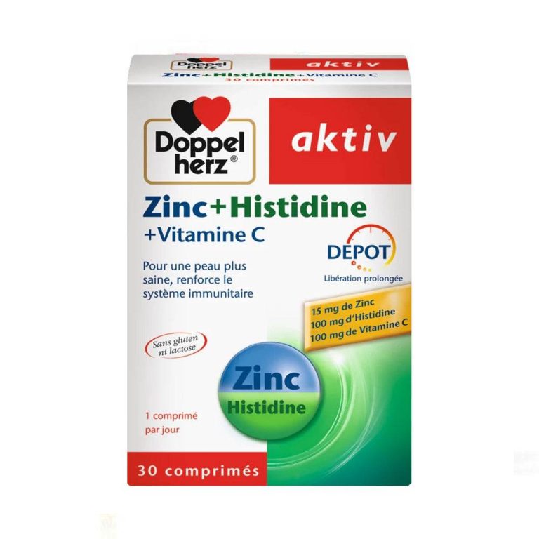 DoppelHerz Zinc + Histidine + Vitamine C 30 Capsules - Immunité Défenses Naturelles Anti-Fatigue - photo 2
