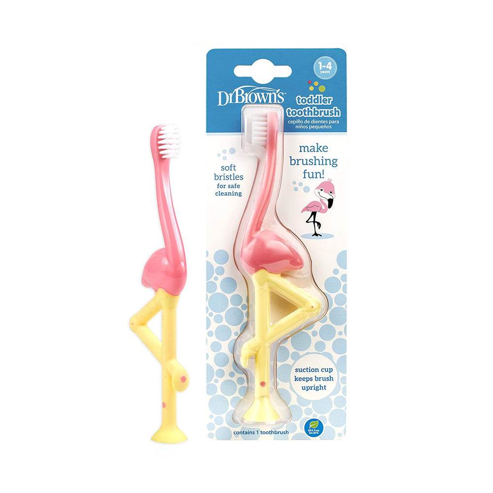 Dr-Brown_s-Brosses-a-Dents-1-4ans-Flamant-Rose-HG058-prix-maroc-parapharmacie-casablanca Dr Brown's Brosses à Dents 1-4ans Flamant-Rose HG058 – Image 1