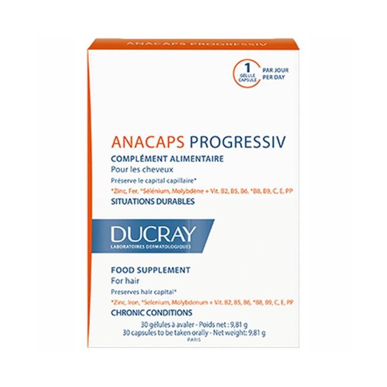 DUCRAY Anacaps Progressiv 30 Gélules - Complément Alimentaire Cheveux & Ongles - photo 2