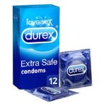 DUREX Extra Safe Préservatifs Latex Résistants Extra Lubrifiés Protection 56mm