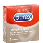 DUREX Fetherlite Ultra 3 Préservatifs Ultra-Fins Sensation Naturelle Confort