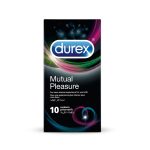 Durex Mutual Pleasure 10 Préservatifs Plaisir Mutuel Retardé Nervurés Lubrifiés