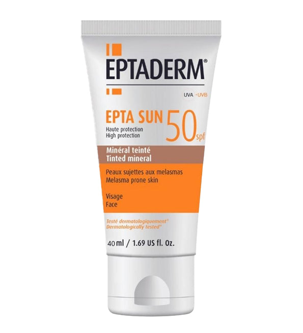 EEEE2-1 Eptaderm Epta Sun 50+ Minéral Teinté 40 ml – Image 1