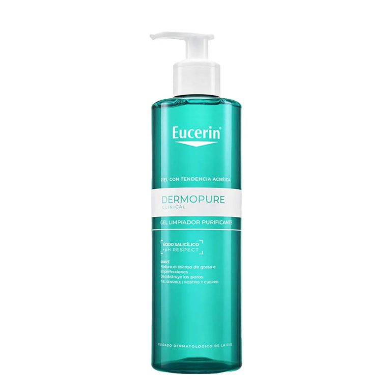 EUCERIN Dermopure Gel Nettoyant 200ml Sans Savon Peaux Acnéiques Imperfections Contrôle Sébum Anti-Brillance - photo 2