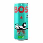 BOS ICE TEA Citron Gingembre 250ml - Thé Glacé Naturel Bio Rafraîchissant Saveur Citron