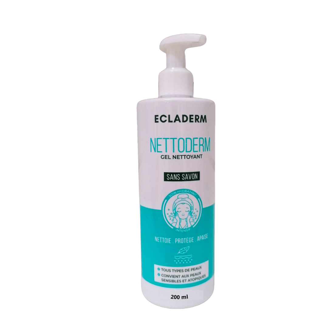 Ecladerm-Nettoderm-gel-nettoyant-20ml Ecladerm Netto Derm Gel Nettoyant 200ml – Image 1