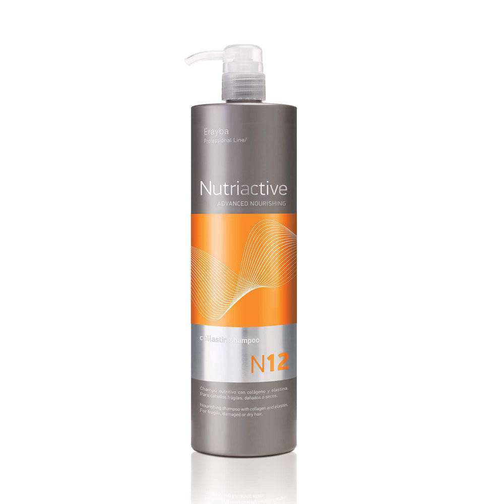 Erayba-Nutriactive-N12-Collastin-Shampooing-1000ml-prix-maroc-parapharmacie-casablanca-1 ERAYBA Nutriactive N12 Collastin Shampooing - Collagène Élastine Format Salon 1000ml – Image 1