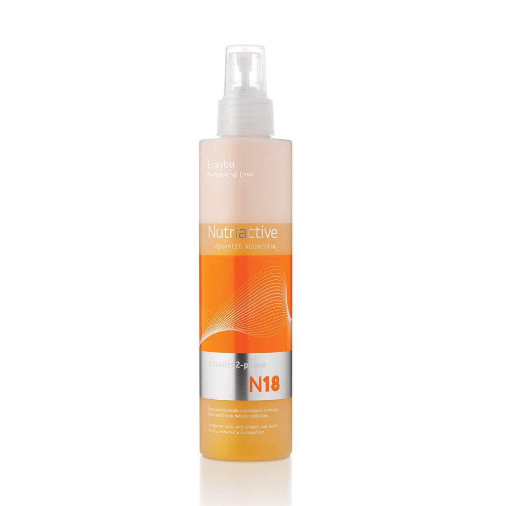 Erayba-Nutriactive-N18-Collastin-2-phase-200ml-prix-maroc-parapharmacie-casablanca-1 ERAYBA Nutriactive N18 Collastin 2-Phase - Soin Bi-Phasé Collagène Élastine 200ml – Image 1