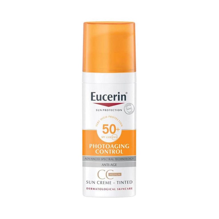 EUCERIN Sun PROTECTION Control Fluide Solaire SPF50+ Medium 50ml Naturelle Anti-Brillance Matité 12h Peaux Mates
