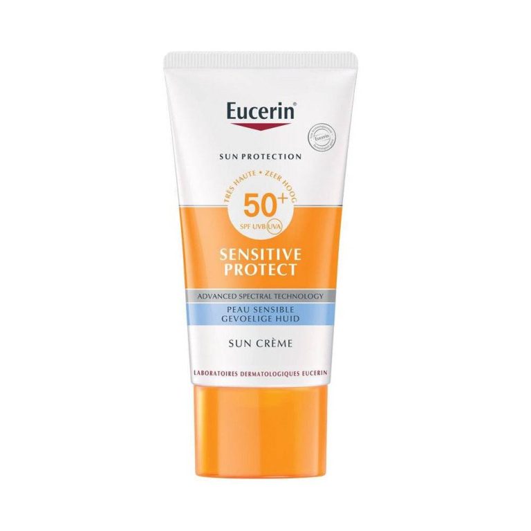 EUCERIN Sun PROTECTION SPF50+ Sensitive Protect Crème Solaire 50ml Très Haute Protection UVA/UVB Peaux Sensibles