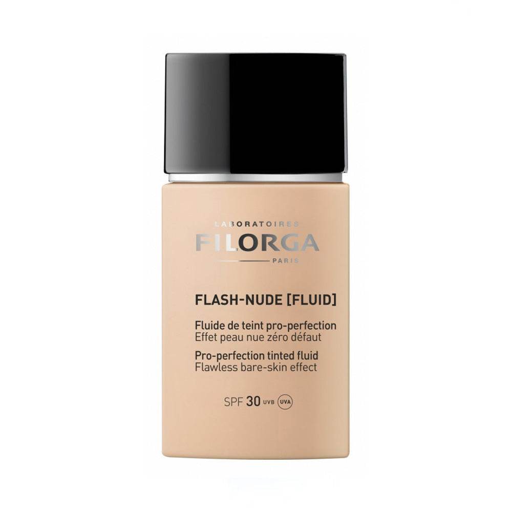 Filorga-Flash-Nude-Fluide-01-Beige-SPF30-30ml-prix-maroc-parapharmacie-casablanca-1 FILORGA Flash-Nude Fluide SPF30 30ml - Fluide Teint Double Action Flash + Durable - photo 2