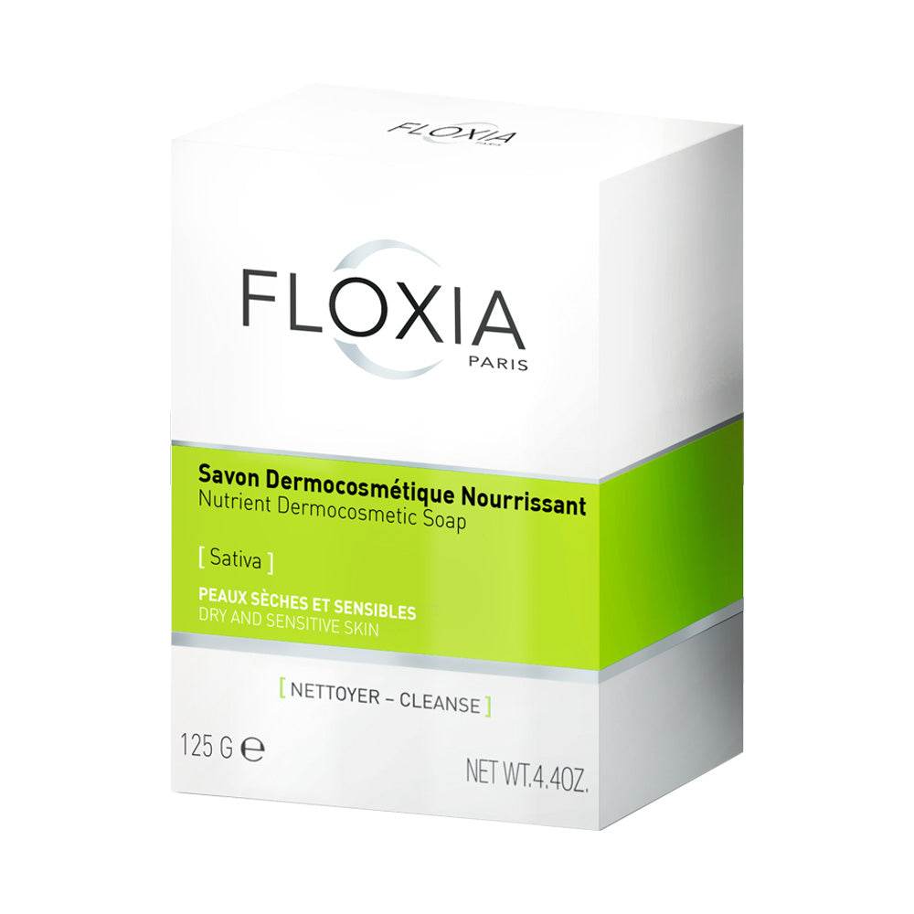 Floxia-Savon-Nourissant-Sativa-125g-novaparapharmacie-maroc Floxia Savon Nourissant Sativa 125g – Image 1