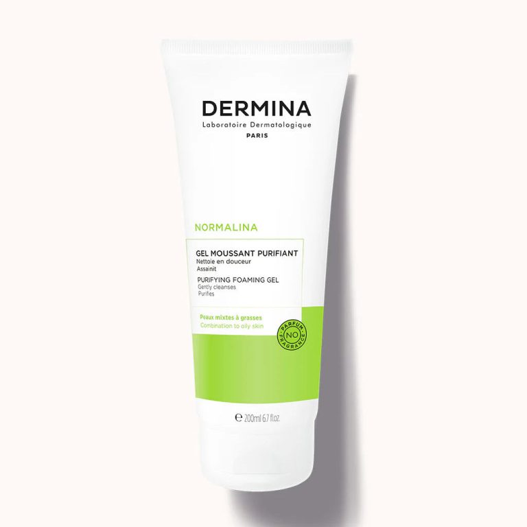 DERMINA Gel Moussant Purifiant 200ml Nettoyant Visage Peaux Mixtes Grasses Anti-Imperfections - photo 2