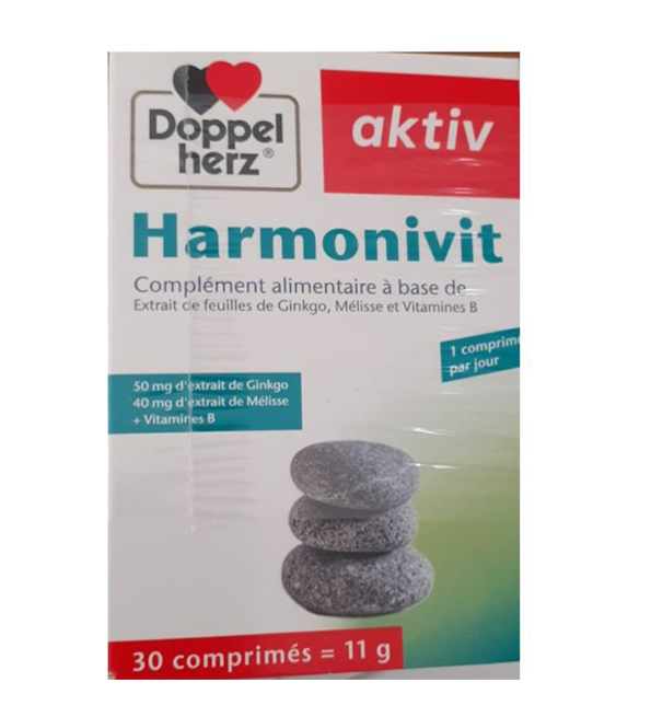 GYU787TU Doppel herz Aktiv harmonivit anti-stress 30 comprimés – Image 1