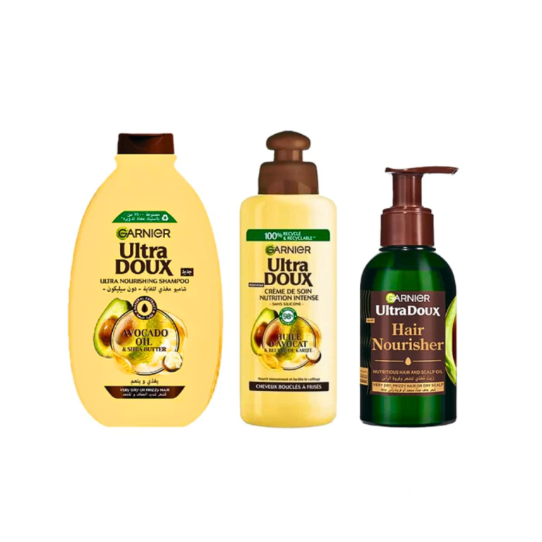 Garnier Routine Avocat Shampoing 200ml+Serum 200ml+Oil 120ml Pack - photo 3