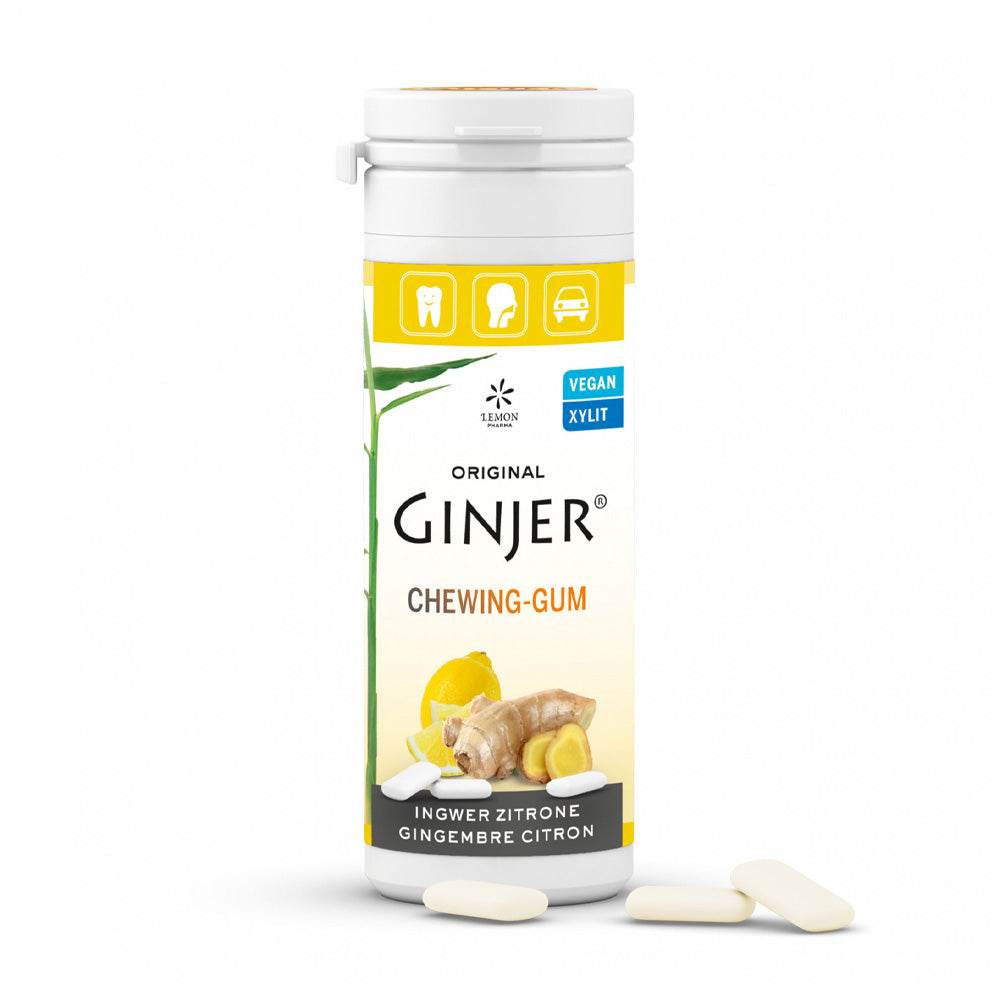 Ginjer-Chewing-Gum-Citron-30-Gelules-novaparapharmacie-maroc Ginjer Chewing-Gum Citron 30g – Image 1