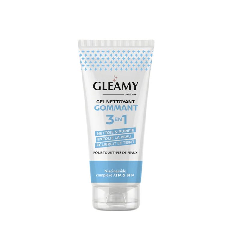 GLEAMY Gel Gommant 3-en-1 200ml Exfoliant Purifiant Éclat Visage Corps Peaux Ternes - photo 3