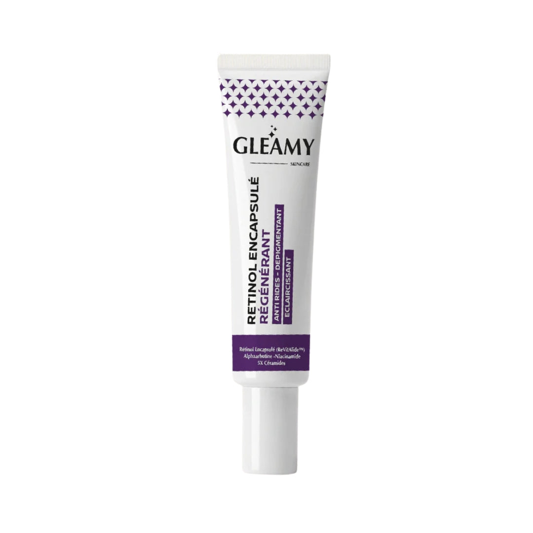 Gleamy-Retinol-Encapsule-Regenerant-40ml-nova-para-pharmacie-maroc-prix-livraison-2 GLEAMY Rétinol Encapsulé Régénérant 40ml Anti-Âge Lissant Unificateur Teint Éclat – Image 1